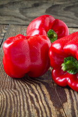 Fresh organic red paprika