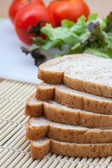 Bread and vegetable