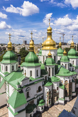 Cathedral of St. Sophia. View from Bell Tower, Kiev, Ukraine.