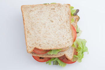 sandwich with tomato and vegetables
