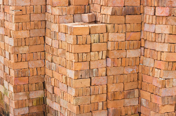 Brick sorted into layer.