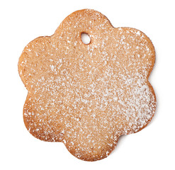christmas cookie isolated on a white background