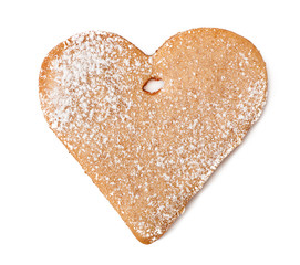 christmas cookie isolated on a white background