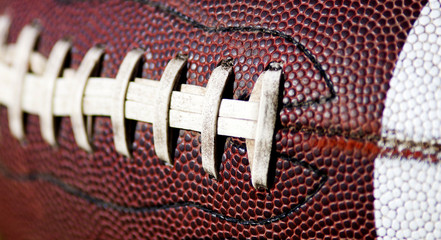 American Football Close up on Field
