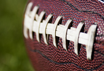 American Football Close up on Field