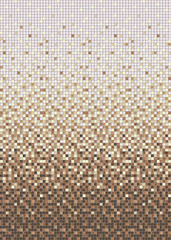 Seamless smooth transition of color mosaic from beige to brown