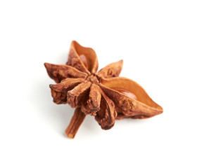 Star anise isolated on white background