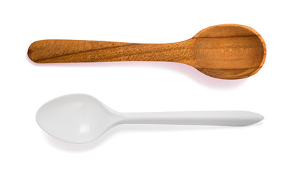 Two spoon isolated