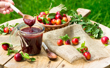 Tkemali Georgian sauce with cherry plum