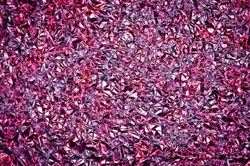 Purple aluminum foil texture background