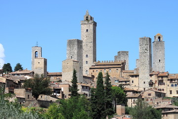Fototapeta na wymiar San Gimignano w Toskanii, Włochy