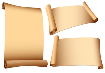Ancient scrolls. Vector.