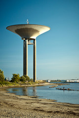The water tower in Lanskorna, Scania, Sweden