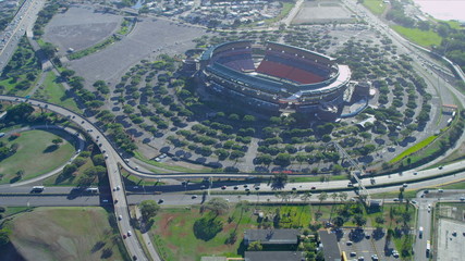 Aerial view Aloha Stadium, Honolulu, Hawaii - Powered by Adobe
