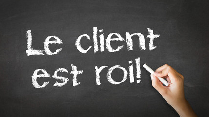 Fototapeta premium Customer is king (In French)