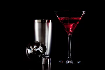 Crédence de cuisine en verre imprimé Cocktail cocktail rojo