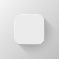 White Technology App Icon Blank Template