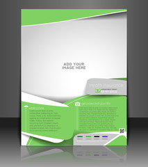 Vector Health Insurance Flyer, Magazine Cover