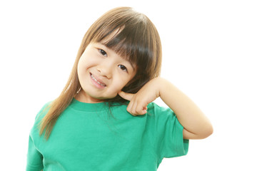 笑顔のかわいい女の子