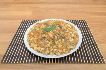 Ma bo tofu (spicy full flavour tofu)