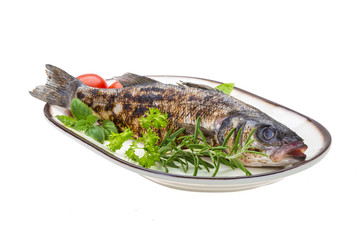 Roasted seabass