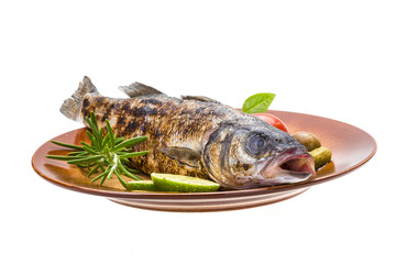Roasted seabass