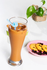 a glass of coffee