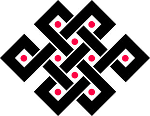 Endlos Knoten, Tibet, endless knot, Buddhismus