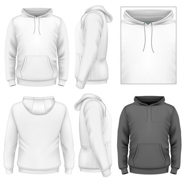 Men's hoodie design template