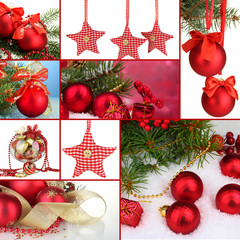 Collage of Christmas decorations