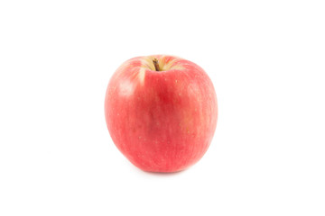 Ripe red apple. Isolated on a white background.