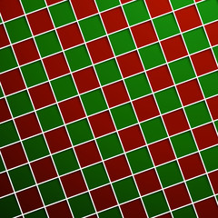 red and green 3d square background