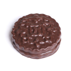 Chocolate round cookie