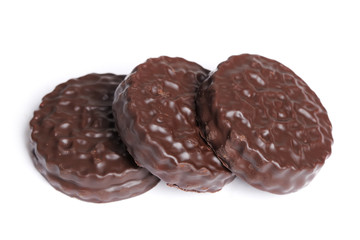 Chocolate round cookie
