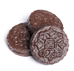 Chocolate round cookie