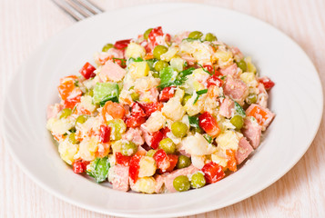 salad on plate