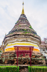 Ancient stupa in Chiangmai, Thailand