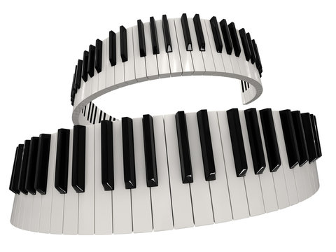 Piano keys (clipping path included)