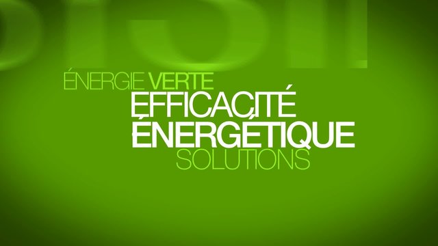 Efficacit&eacute; &eacute;nerg&eacute;tique efficience &eacute;nergie verte nuage de mots