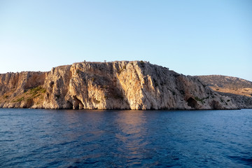 Fototapeta na wymiar Seaside cliffs, close to Nafplio, Greece