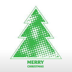 Obraz premium Bitmap christmas tree