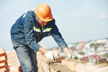construction mason worker bricklayer
