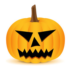 Halloween Pumpkin isolated on white