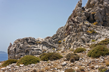 Rock Formation of Agios Pavlos, Crete, Greece