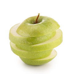 isolated green apple