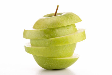 isolated green apple