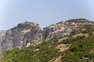 Греция. Метеоры. Монастыри на скалах
