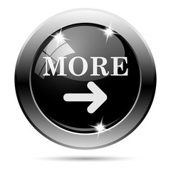 Metallic black glossy icon