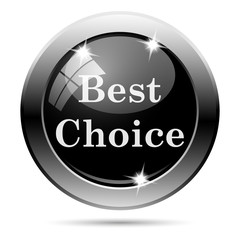 Metallic black glossy icon