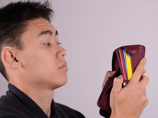 kein geld in der geldtasche